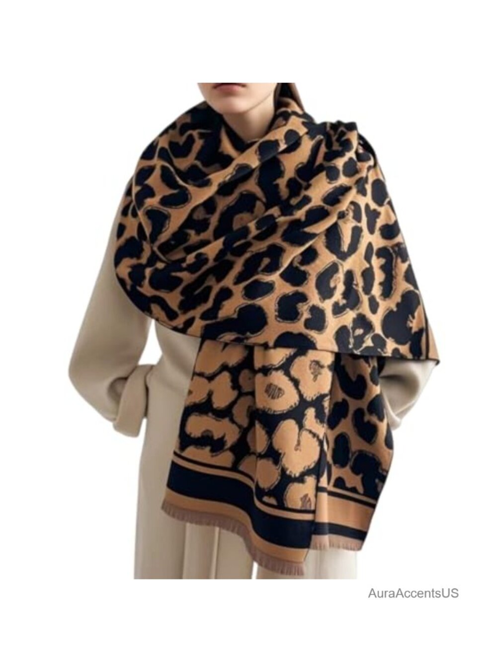 Pashmina Shawl Wrap Blanket Scarf Women Winter Luxurious Cozy Travel Cape